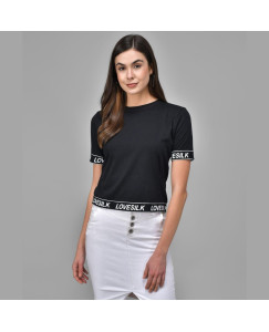 Women's Viscose Rayon Solid T-Shirt